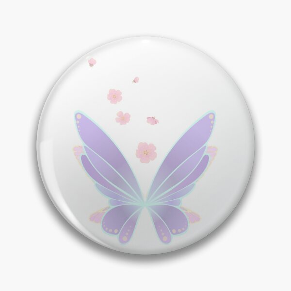 Item preview, Ethereal Purple Wings with Floral Accents designed and sold by Rehnair.