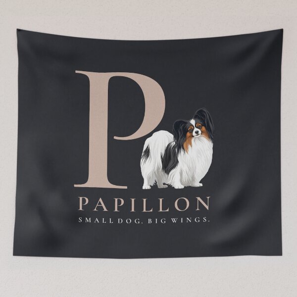 Item preview, Papillon – Small Dog. Big Wings | Elegant Dog Lover Design designed and sold by PapillonArtStudio.