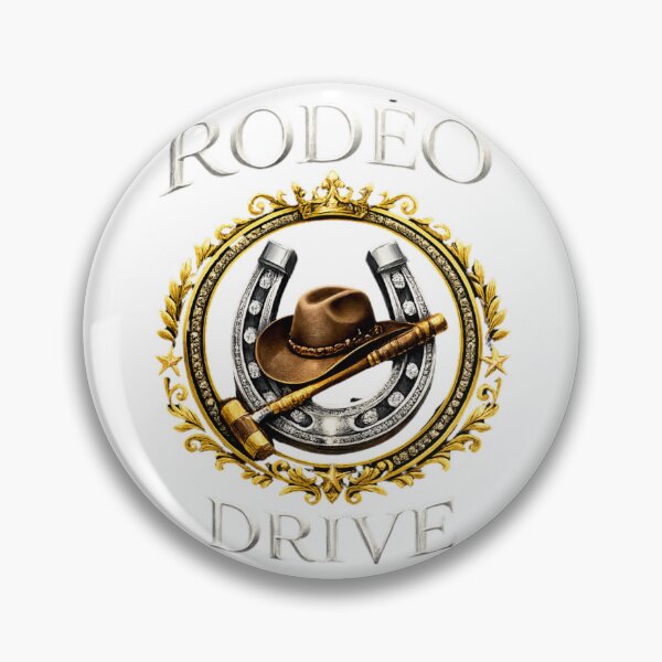 Item preview, Rodeo Drive Luxury Cowboy Hat Horseshoe Gold Emblem designed and sold by VasiqDesign.