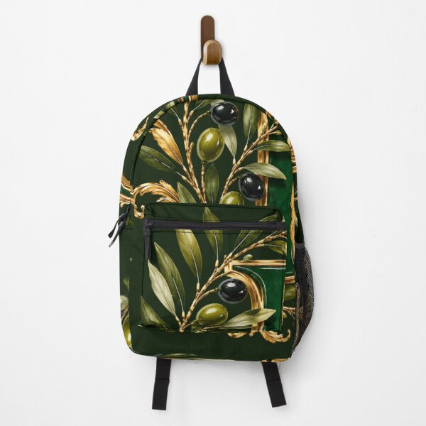 Item preview, Elegant Letter F Monogram with Olive Branches & Gold Botanical Design | Luxury Green Floral Initial designed and sold by MoodLay.