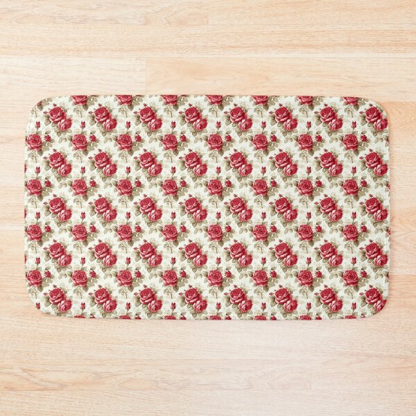 Item preview, Vintage Red Floral  designed and sold by LouieVanille.