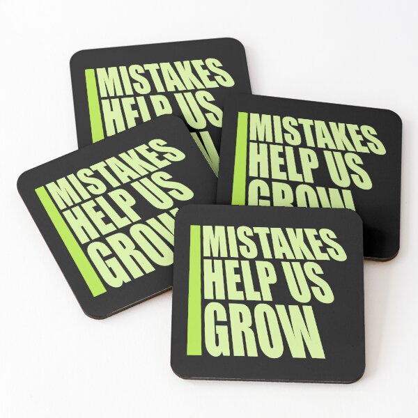 Item preview, Mistakes Help Us Grow Funny Motivational Growth Quote designed and sold by shirt-o-mat.