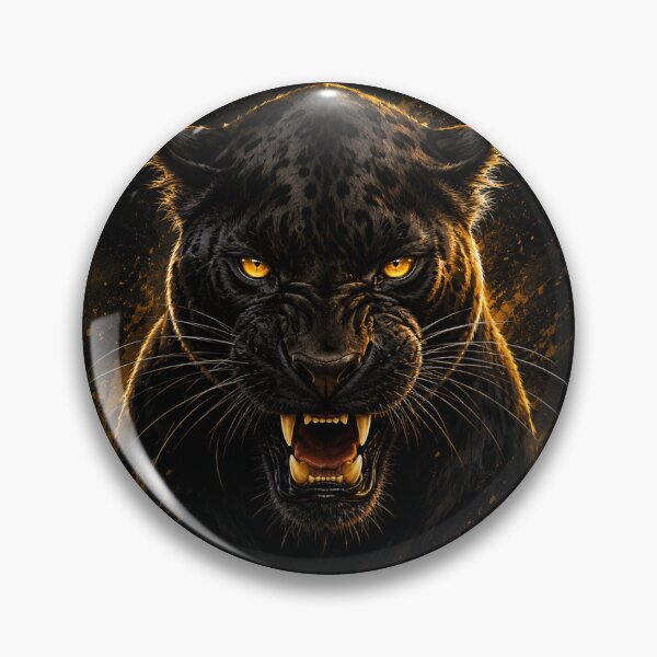 Item preview, Black panther, Angry black panther, Beautiful black panther designed and sold by PatternFly.