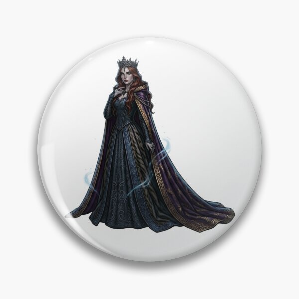 Item preview, Gothic Dark Queen in Black Embroidery Gown designed and sold by Rehnair.