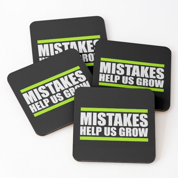 Item preview, Mistakes Help Us Grow Funny Motivational Growth Quote designed and sold by shirt-o-mat.