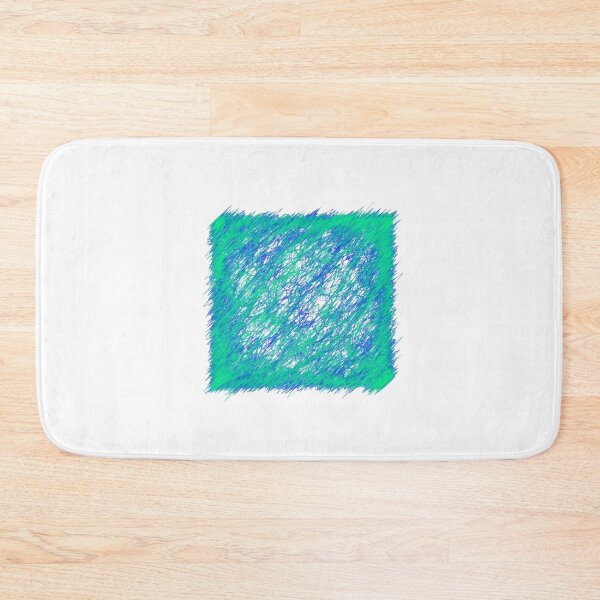 Item preview, Blue Green Scribble Abstract designed and sold by PATTERNCODE.