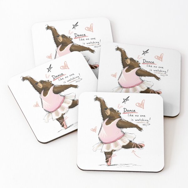 Item preview, Dance Like No One is Watching Funny Ballet Bear – Hand-Drawn Art designed and sold by RamyGallery.