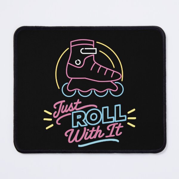 Item preview, Just Roll With It – Neon Retro Roller Skates Aesthetic Design designed and sold by Apotheosis by Irie Meraki.