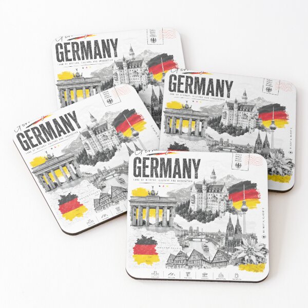 Item preview, Germany Minimalist Travel Art designed and sold by AtuqStudio.