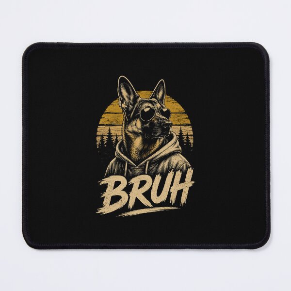 Item preview, Bruh Funny German Shepherd Meme Dog Lover designed and sold by Kladhadredo.