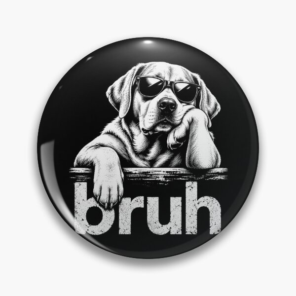 Item preview,  Funny Golden Retriever Meme Dog Lover bruh designed and sold by Kladhadredo.