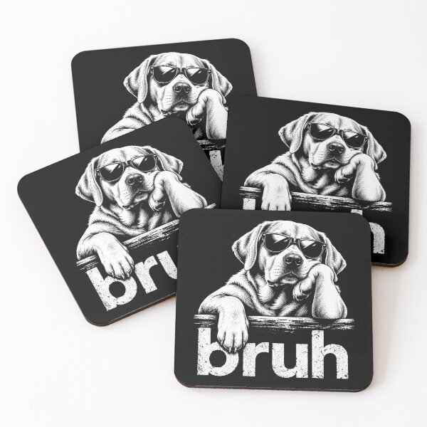 Item preview,  Funny Golden Retriever Meme Dog Lover bruh designed and sold by Kladhadredo.