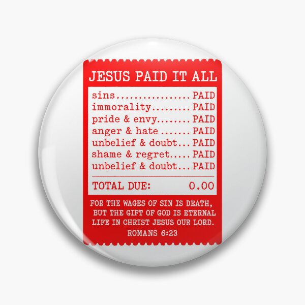 Item preview, Jesus Paid It All designed and sold by plushism.