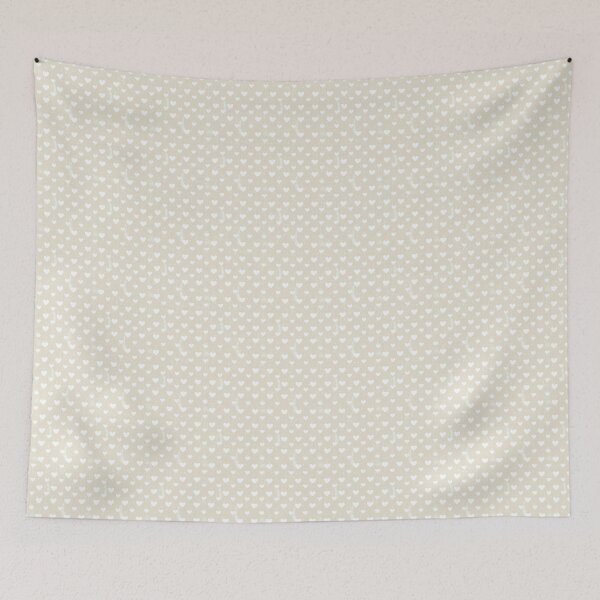 Item preview, Vintage Beige Heart Pattern designed and sold by LouieVanille.