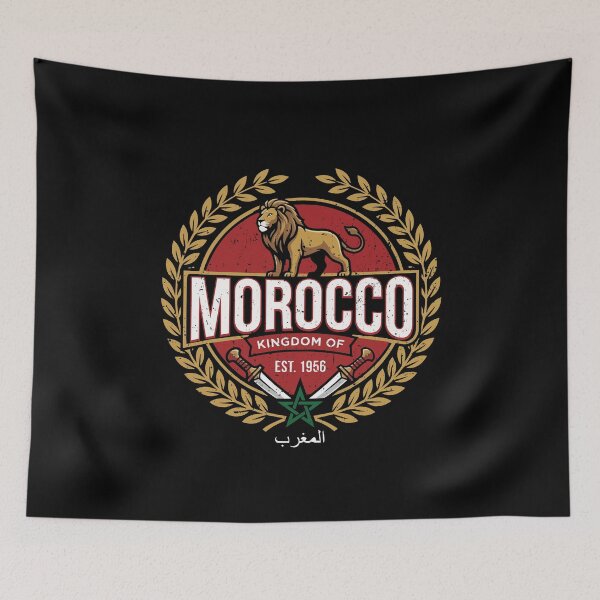 Item preview, Atlas Lion Kingdom of Morocco Crest designed and sold by crouchingpixel.