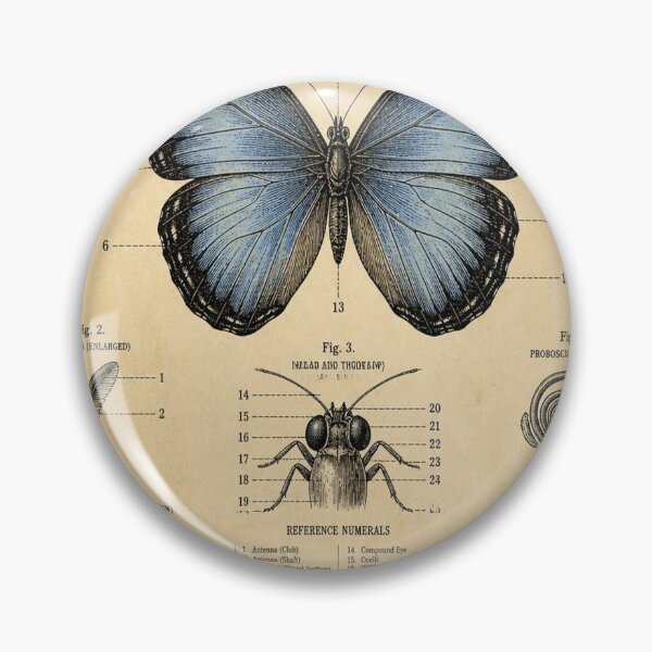 Item preview, Blue Morpho Butterfly Vintage Patent designed and sold by SunnyDesign82.