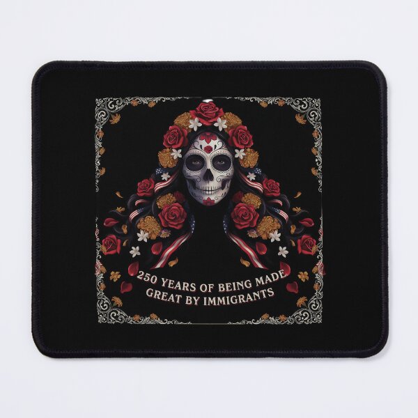 Item preview, 250 Years Made Great By Immigrants Vintage American Flag Sugar Skull Lady designed and sold by Redgiant87x.