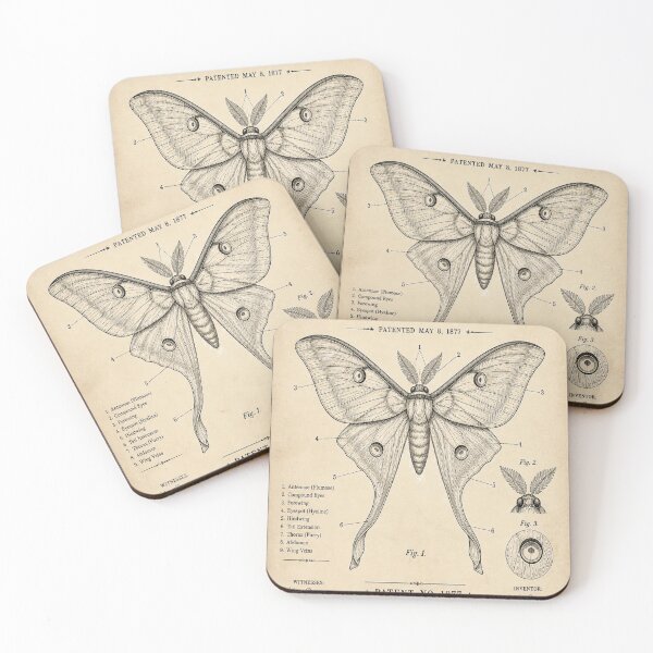 Artikelvorschau, Luna Moth Vintage Patent entworfen und verkauft von SunnyDesign82.