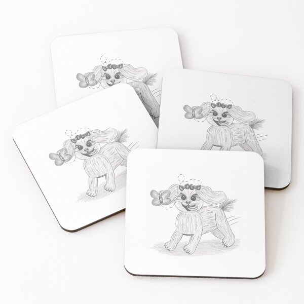 Item preview, Cute Maltese Puppy Chasing a Butterfly designed and sold by AddyArt123.