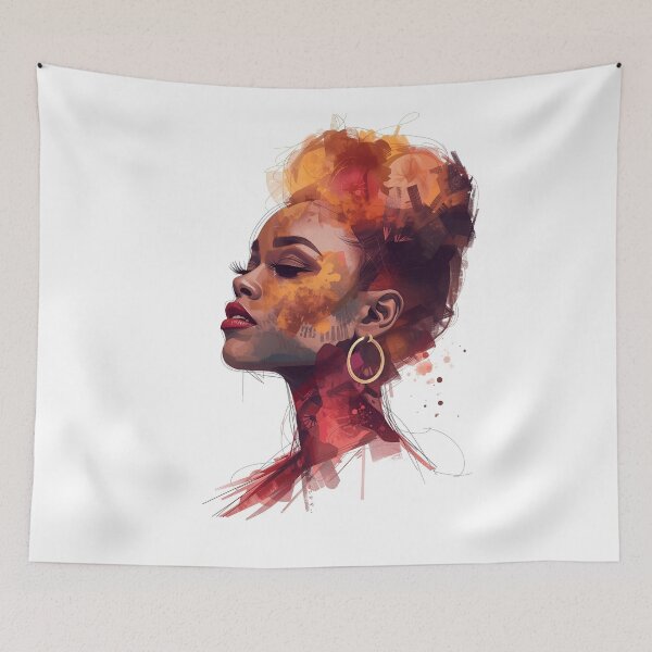 Item preview, Abstract Elegance – Contemporary Female Portrait designed and sold by ArtCraftLab.