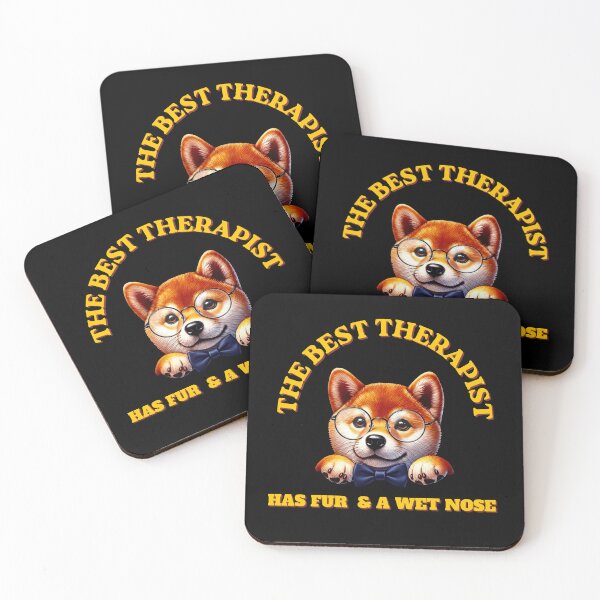 Item preview, Dog lover therapist funny quote shiba inu designed and sold by HeartInThisArt .