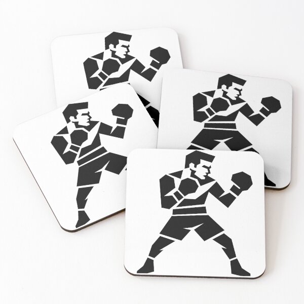 Item preview, Geometric Boxer Fighting Pose designed and sold by quibrak.