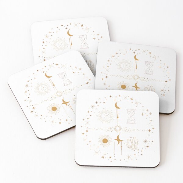 Item preview, Celestial Mystical Elements Gold Line Art designed and sold by Rehnair.