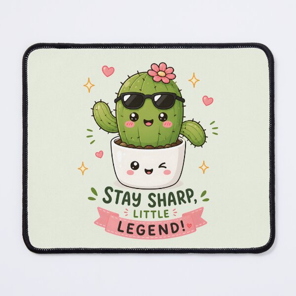 Item preview, Cool Cactus – Stay Sharp | Cute Kawaii Cactus designed and sold by Peace-of-mind.