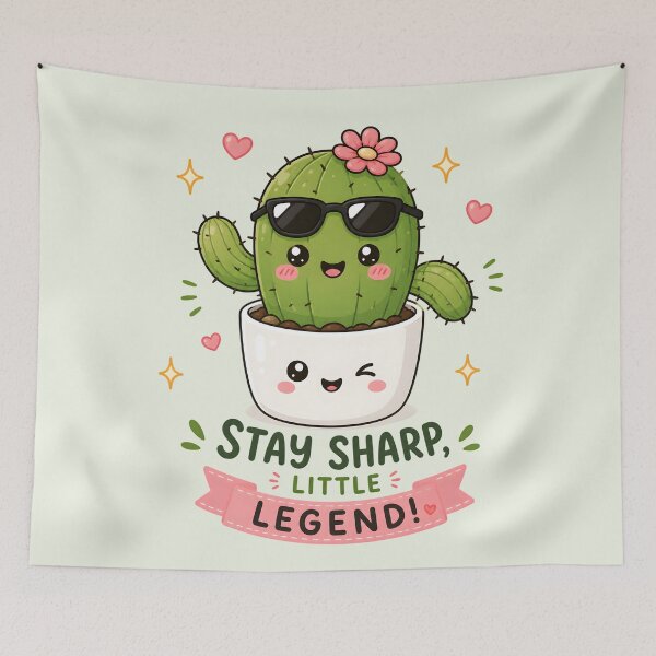 Item preview, Cactus genial – Mantente alerta | Lindo cactus kawaii designed and sold by Peace-of-mind.