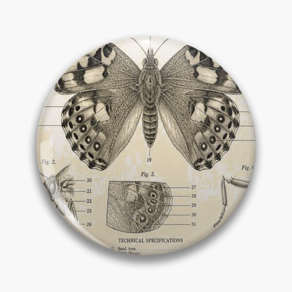Artikelvorschau, Painted Lady Butterfly Vintage Patent entworfen und verkauft von SunnyDesign82.