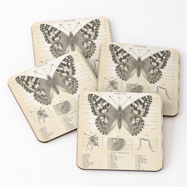 Artikelvorschau, Painted Lady Butterfly Vintage Patent entworfen und verkauft von SunnyDesign82.