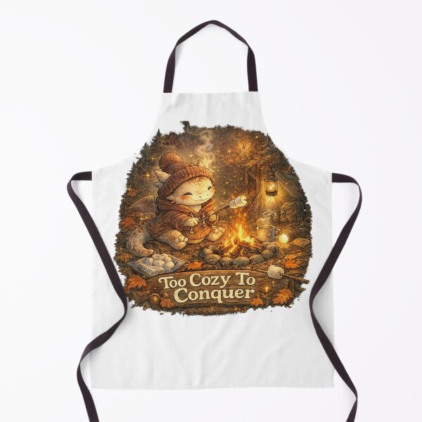 Item preview, Too Cozy To Conquer – Cozy Dragon Camping Campfire Fantasy Cottagecore designed and sold by NarpLTD.