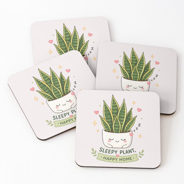 Item preview, Sleepy Snake Plant – Rest & Grow | Cute Kawaii Houseplant designed and sold by Peace-of-mind.