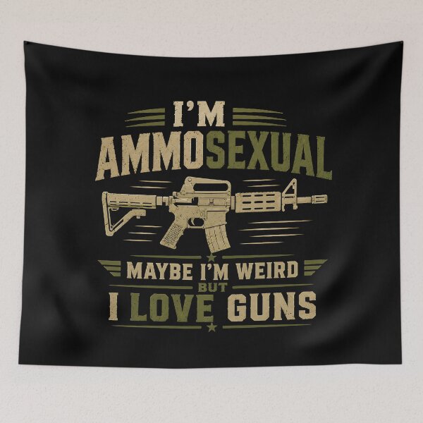 Item preview, I'm Ammosexual Gun Lover Military Fan designed and sold by PixelBlob.
