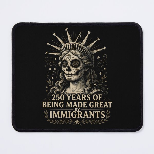 Item preview, 250 Years Made Great By Immigrants American Flag Heritage with Sugar Skull Lady designed and sold by Redgiant87x.