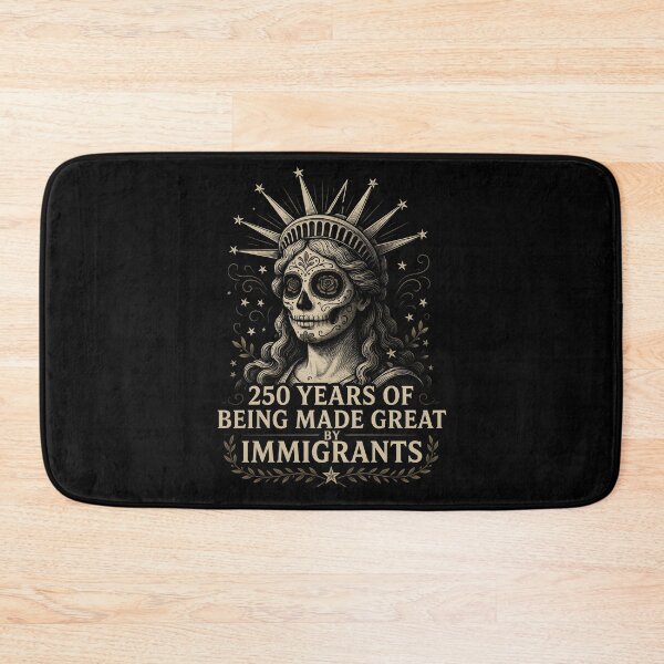 Item preview, 250 Years Made Great By Immigrants American Flag Heritage with Sugar Skull Lady designed and sold by Redgiant87x.