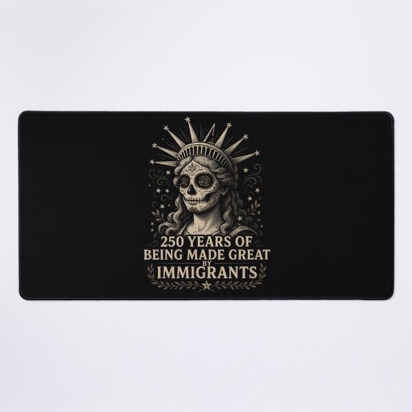Item preview, 250 Years Made Great By Immigrants American Flag Heritage with Sugar Skull Lady designed and sold by Redgiant87x.
