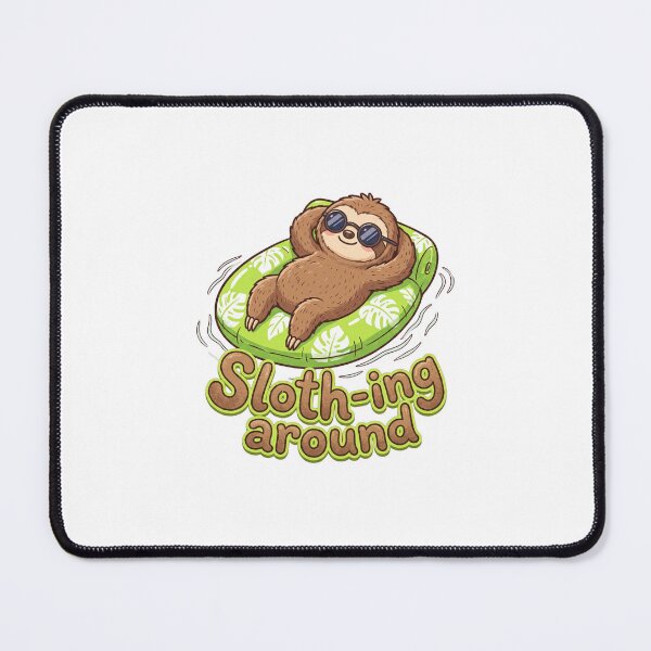 Item preview, Sloth-ing Around Funny Summer Sloth Tee designed and sold by 7Four1 Designs.