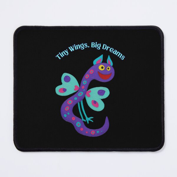 Item preview, Tiny Wings Big Dreams – Cute Fantasy Creature Inspirational Art designed and sold by PatykArt.