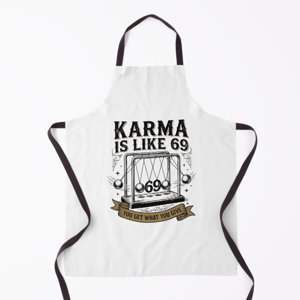 Item preview, Karma Is Like 69 Cheeky Funny Quote Retro Adult Meme Design designed and sold by get55shirt.