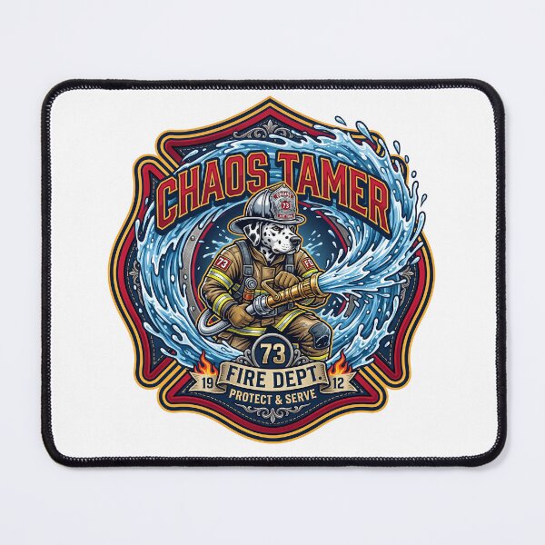 Item preview, Dalmatian Firefighter Chaos Tamer First Responder Appreciation Gift Shirt designed and sold by Osmose-Studio ⭐⭐⭐⭐⭐.