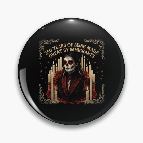 Item preview, 250 Years Made Great By Immigrants Bold Sugar Skull Lady Patriotic History designed and sold by Redgiant87x.