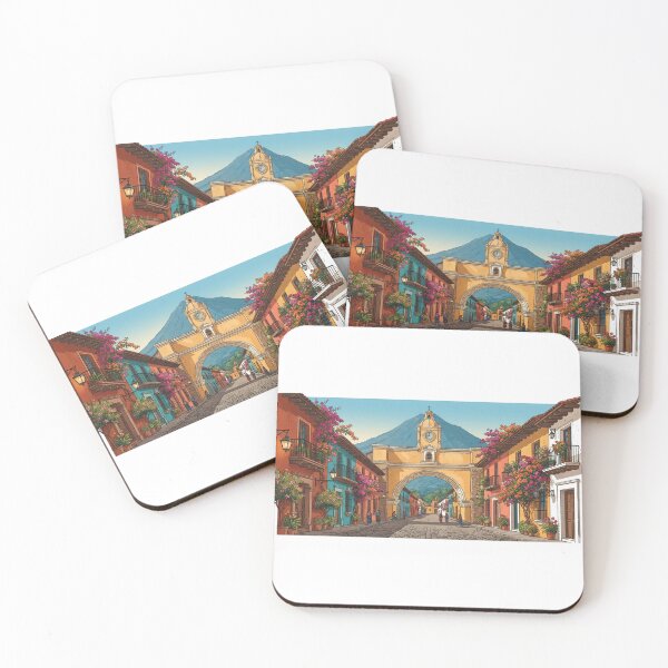 Item preview, Antigua Guatemala Vintage Travel Art designed and sold by Mathias Yakubu Design.