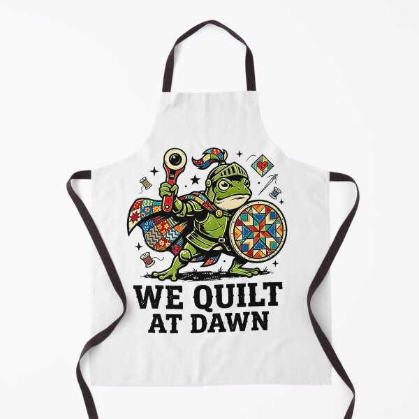 Item preview, Cute Frog Knight We Quilt At Dawn Funny Quilting Lovers Gift designed and sold by Rahamkshop.