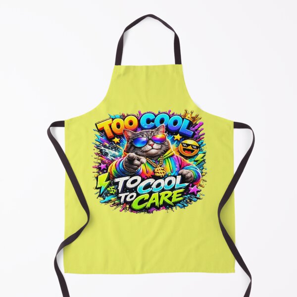 Item preview, Too Cool To Care Retro Cat Tee designed and sold by weeomano.
