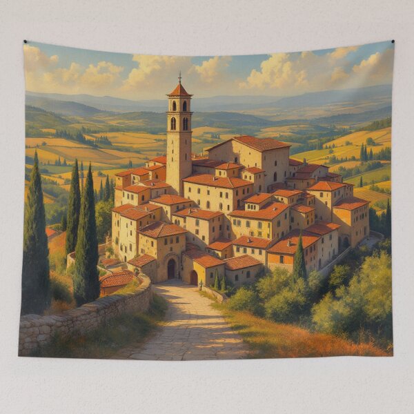 Aperçu de l'œuvre Village de Toscane (Italie) créée et vendue par jefboutique6150.
