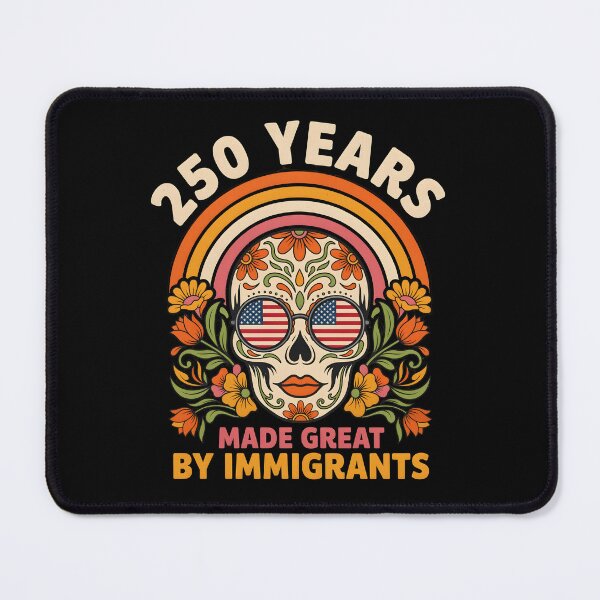 Item preview, 250 Years Made Great By Immigrants Retro Patriotic Sugar Skull Lady designed and sold by Redgiant87x.