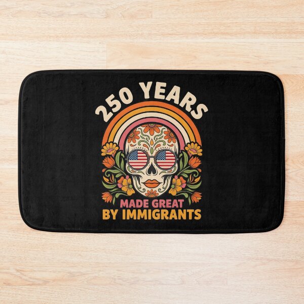 Item preview, 250 Years Made Great By Immigrants Retro Patriotic Sugar Skull Lady designed and sold by Redgiant87x.
