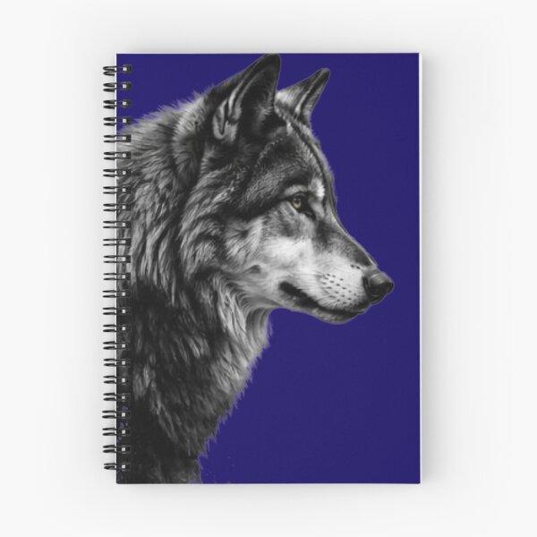 Item preview, Dark Lone Wolf Profile - Minimalist Ink Splatter Wildlife Art designed and sold by Scro-Ciob-Shop.