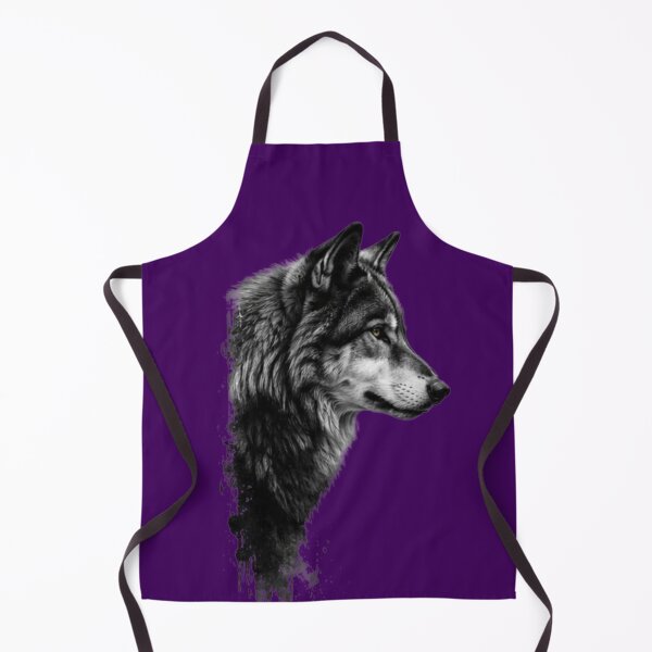 Item preview, Dark Lone Wolf Profile - Minimalist Ink Splatter Wildlife Art designed and sold by Scro-Ciob-Shop.